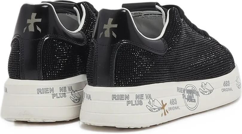 Premiata Belle crystal-embellished sneakers Zwart - Foto 3