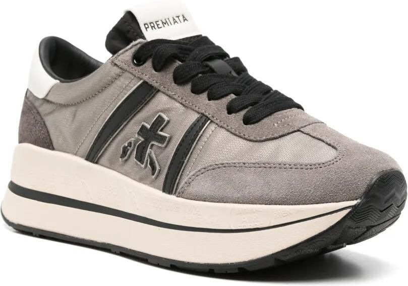 Premiata Beth sneakers met plateauzool Grijs - Foto 3