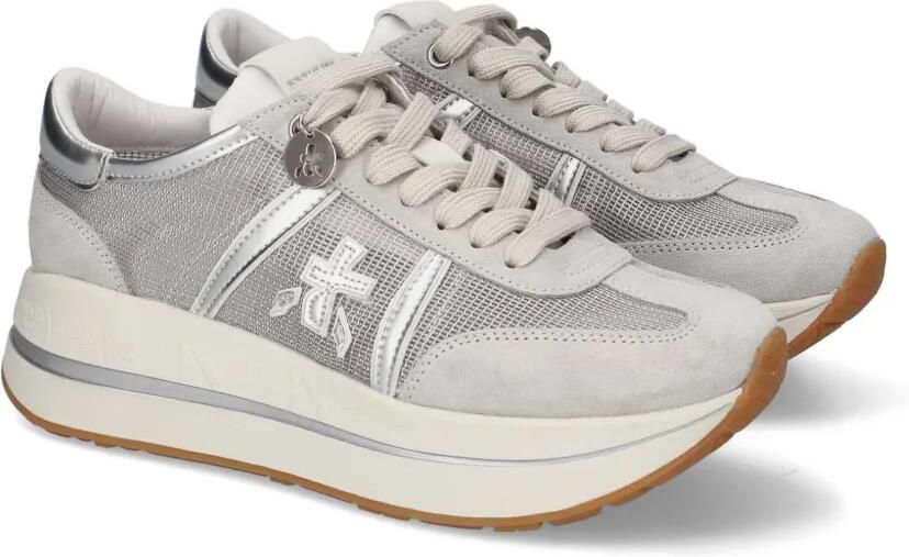 Premiata Bethcoin sneakers met plateauzool Beige - Foto 4