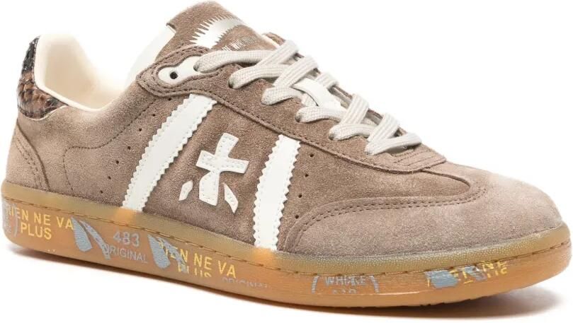 Premiata Bonnie sneakers met logopatch Beige - Foto 3