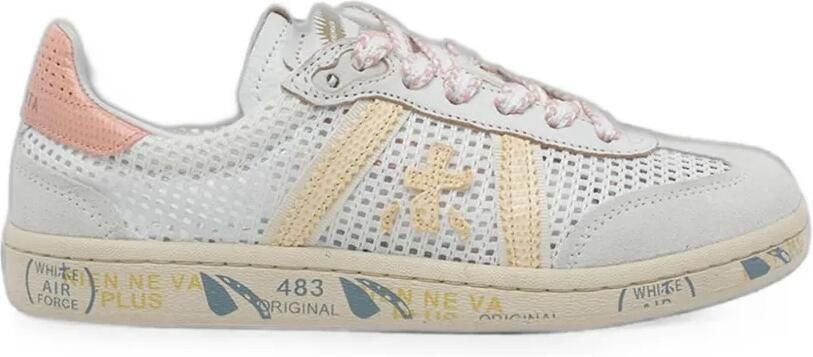 Premiata Bonnie suède sneakers met geperforeerde details Wit