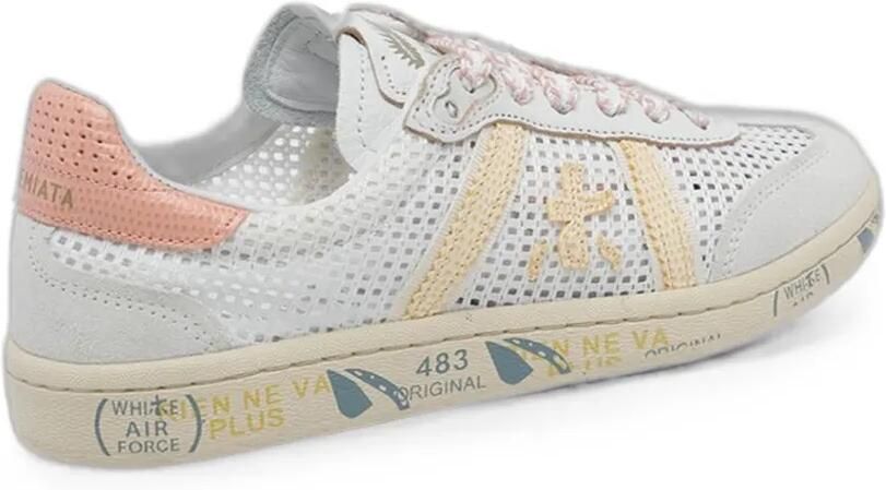 Premiata Bonnie suède sneakers met geperforeerde details Wit - Foto 5