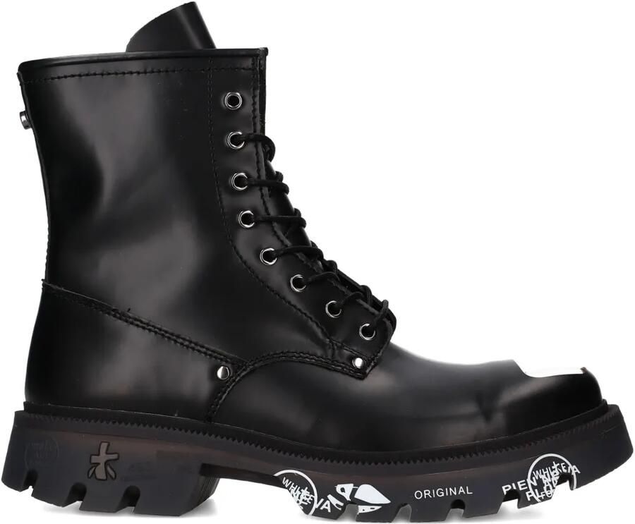 Premiata Brixton metalen veterlaarzen Zwart