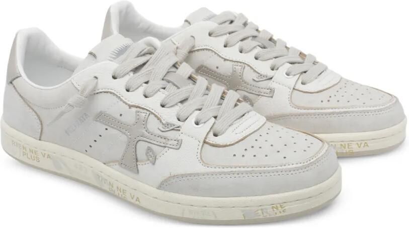 Premiata BSKT Clay 8447 sneakers met logo-patch Wit - Foto 2