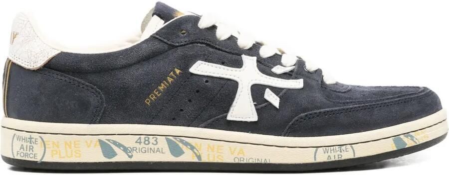 Premiata Bskt Clay sneakers met logo-patch Zwart