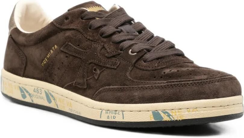 Premiata BSKT Clay suède sneakers Bruin - Foto 2