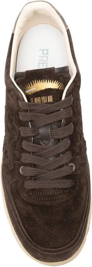 Premiata BSKT Clay suède sneakers Bruin - Foto 4