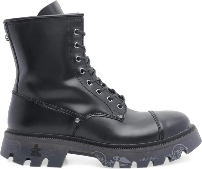 Premiata Clapham veterlaarzen Zwart