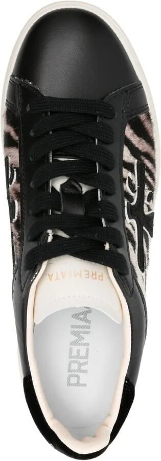 Premiata Claudia sneakers met plateauzool en zebraprint Zwart - Foto 4