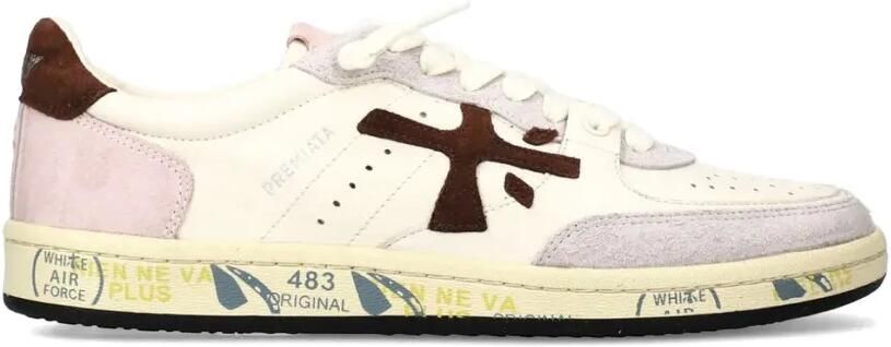 Premiata Clay sneakers met logopatch Beige