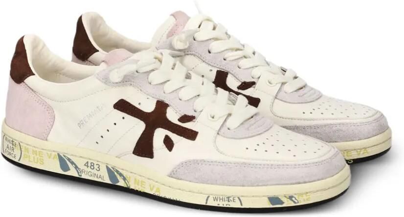 Premiata Clay sneakers met logopatch Beige - Foto 3