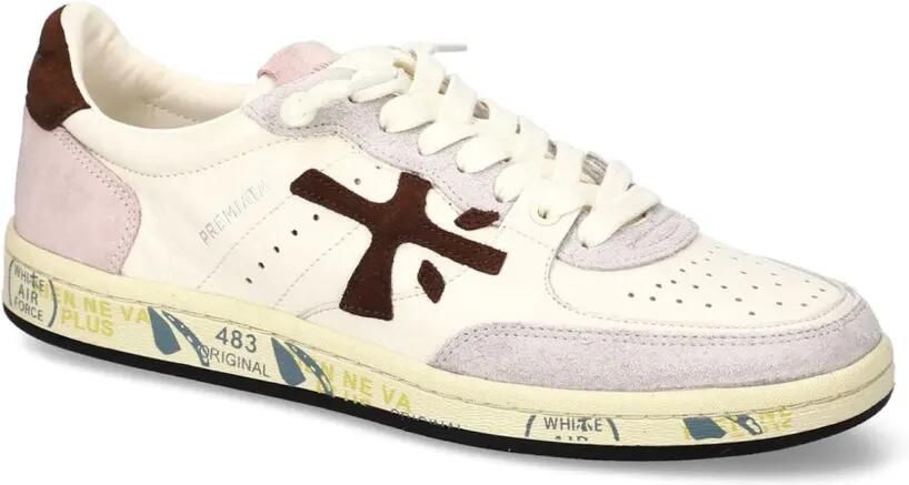 Premiata Clay sneakers met logopatch Beige - Foto 4