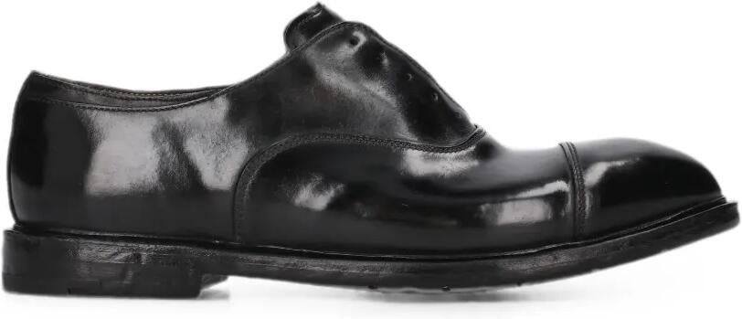 Premiata Cordovan leren Oxford schoenen Zwart