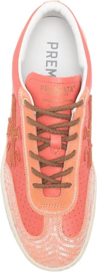 Premiata David sneakers met pailletten Oranje - Foto 3