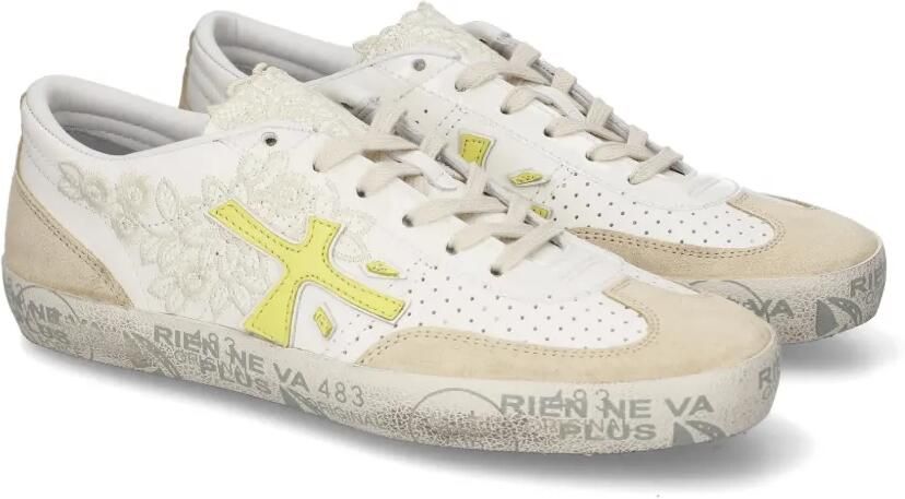 Premiata Davidd sneakers met kanten detail Beige - Foto 5