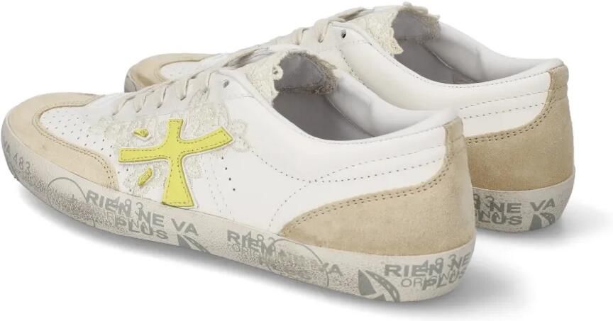 Premiata Davidd sneakers met kanten detail Beige - Foto 4