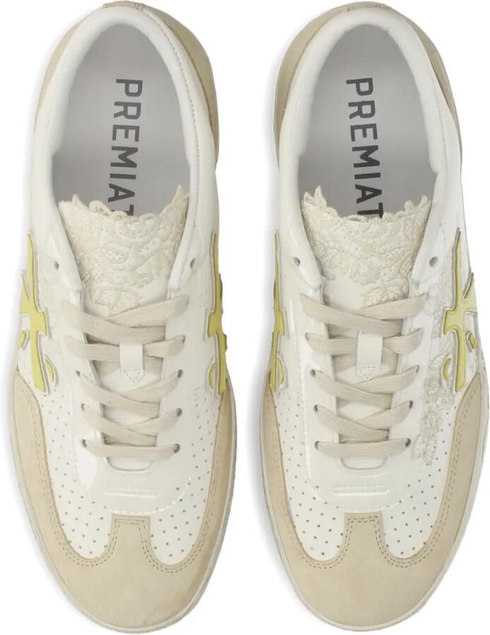 Premiata Davidd sneakers met kanten detail Beige - Foto 2