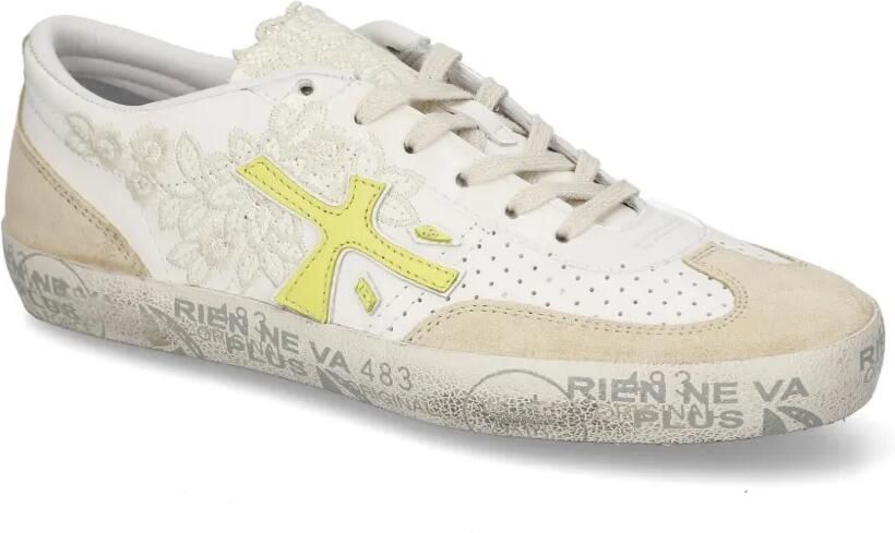 Premiata Davidd sneakers met kanten detail Beige - Foto 3