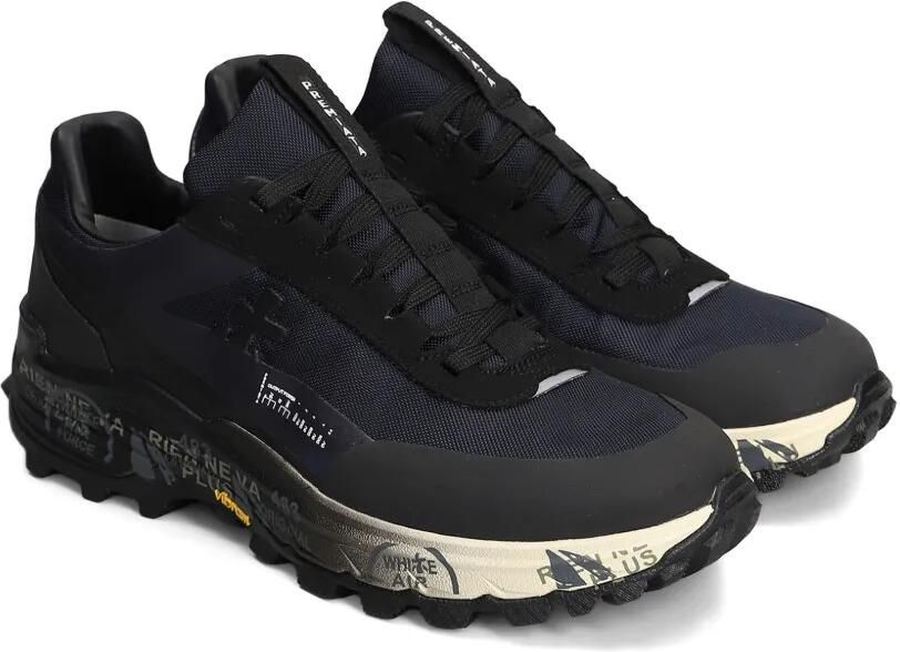 Premiata Devin sneakers met logo-patch Blauw - Foto 4