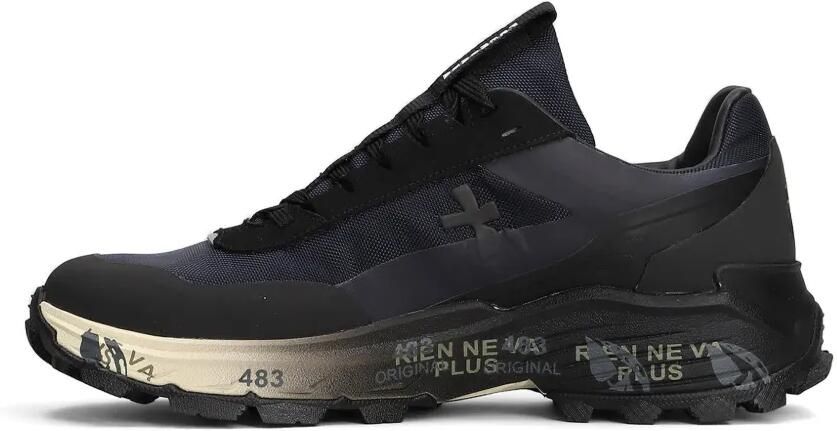 Premiata Devin sneakers met logo-patch Blauw - Foto 5