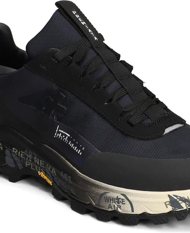 Premiata Devin sneakers met logo-patch Blauw - Foto 2