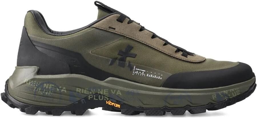 Premiata Devin sneakers met logopatch Groen