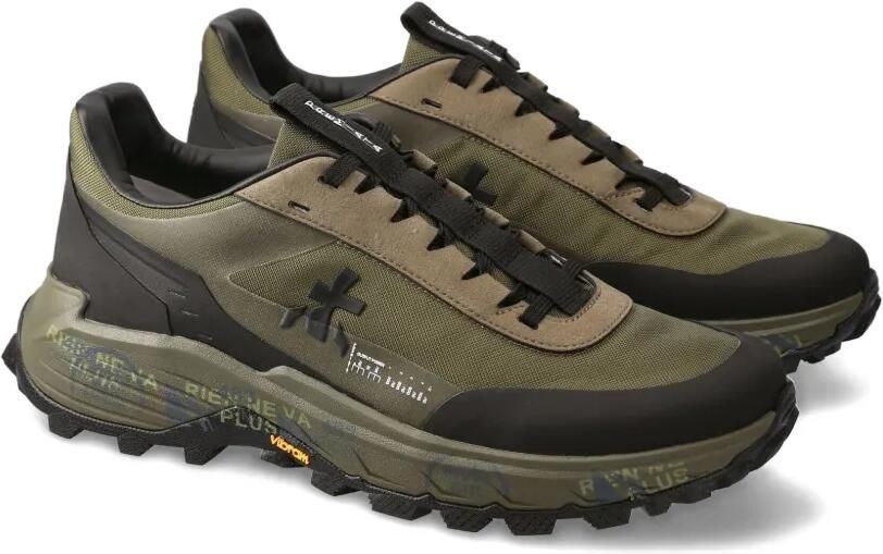 Premiata Devin sneakers met logopatch Groen - Foto 2
