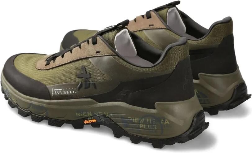 Premiata Devin sneakers met logopatch Groen - Foto 3
