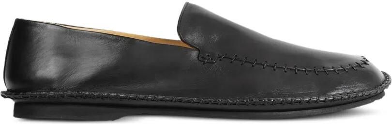 Premiata Gestructureerde leren loafers Zwart