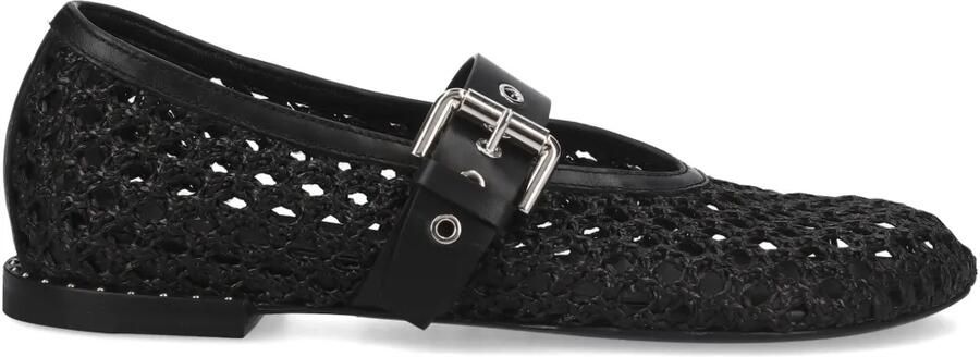Premiata Geweven ballerina's Zwart