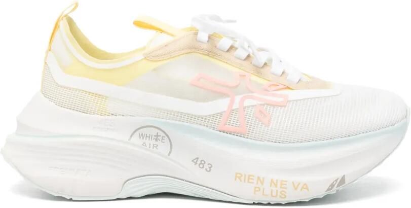 Premiata Hill 8272 sneakers met logo-patch Wit