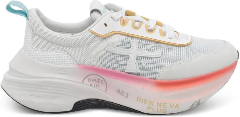 Premiata Hill sneakers met logo Wit
