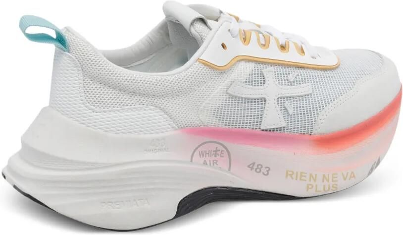 Premiata Hill sneakers met logo Wit - Foto 4
