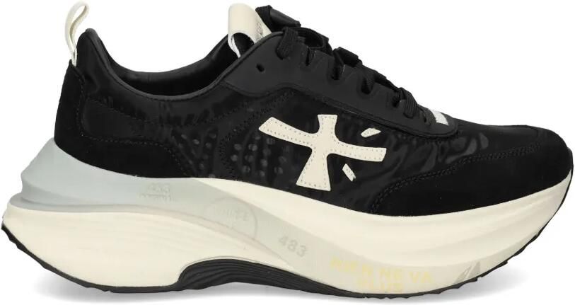 Premiata Hill sneakers met logo Zwart