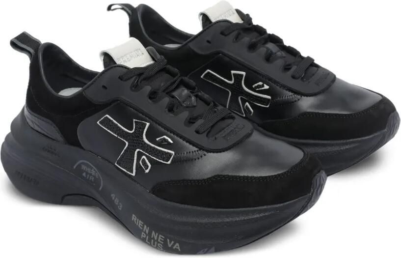 Premiata Hill sneakers met logodetail Zwart - Foto 2