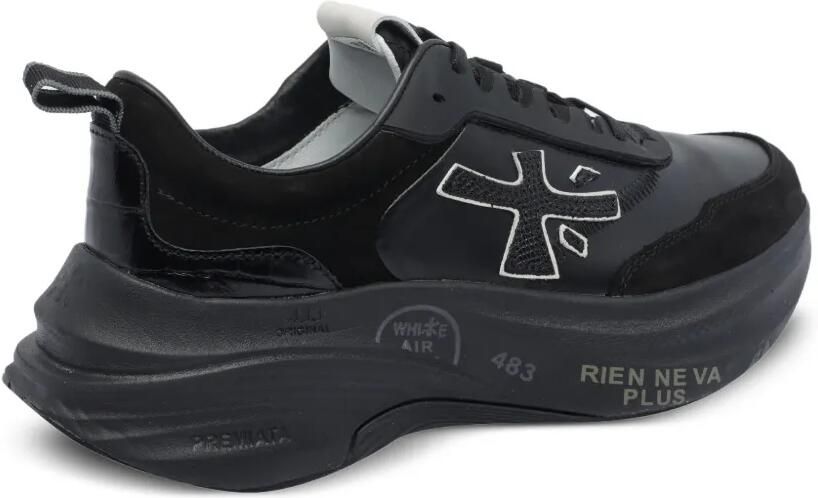 Premiata Hill sneakers met logodetail Zwart - Foto 3