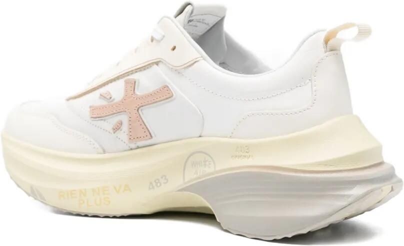 Premiata Hull 7857 sneakers met plateauzool en logo-patch Wit - Foto 3