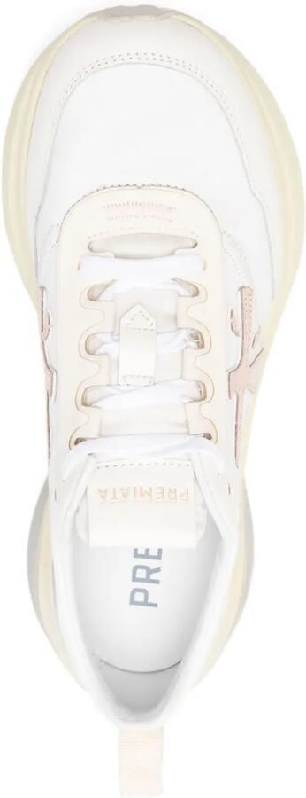 Premiata Hull 7857 sneakers met plateauzool en logo-patch Wit - Foto 4