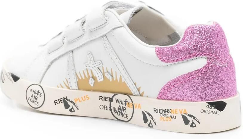 Premiata Kids Andy sneakers met klittenband Wit - Foto 2