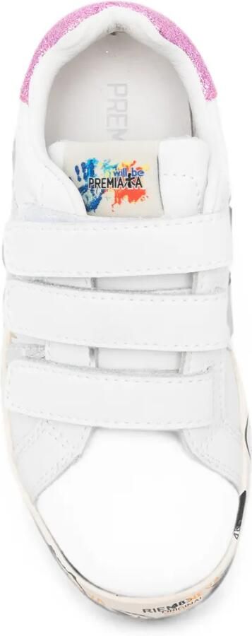 Premiata Kids Andy sneakers met klittenband Wit - Foto 3