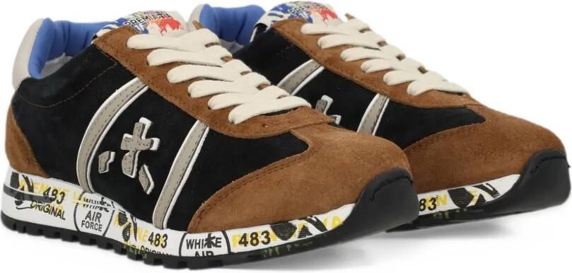 Premiata Kids Lucy leren sneakers Bruin