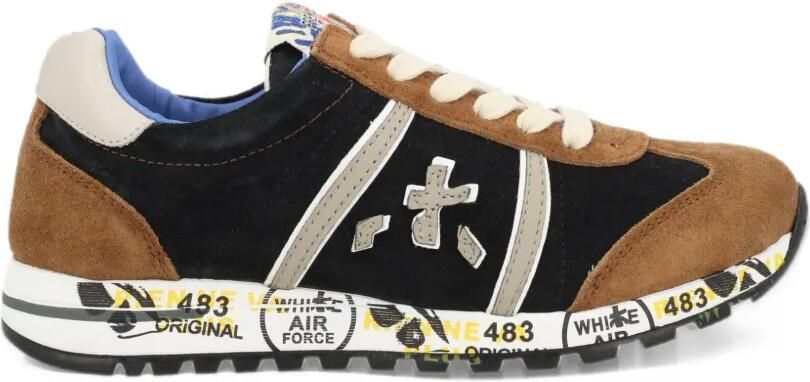 Premiata Kids Lucy leren sneakers Bruin - Foto 4