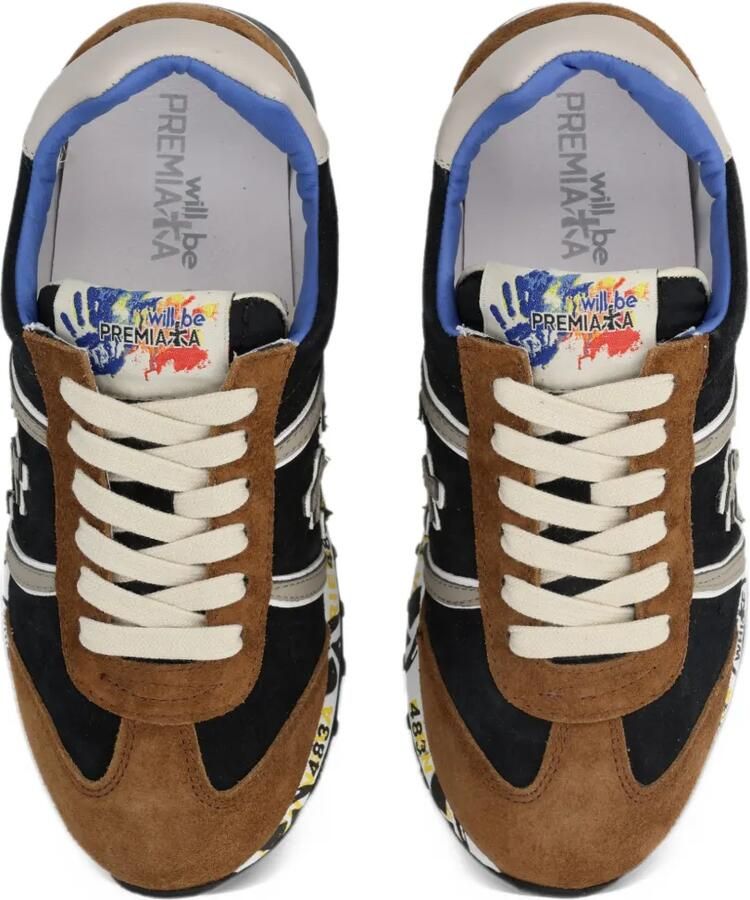 Premiata Kids Lucy leren sneakers Bruin - Foto 2