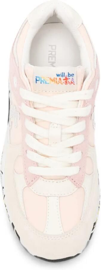 Premiata Kids Sneakers met logopatch Roze - Foto 3