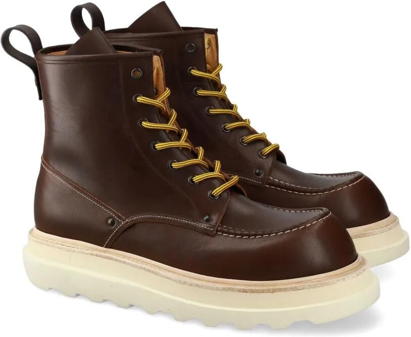 Premiata Laarzen met platform zool Bruin