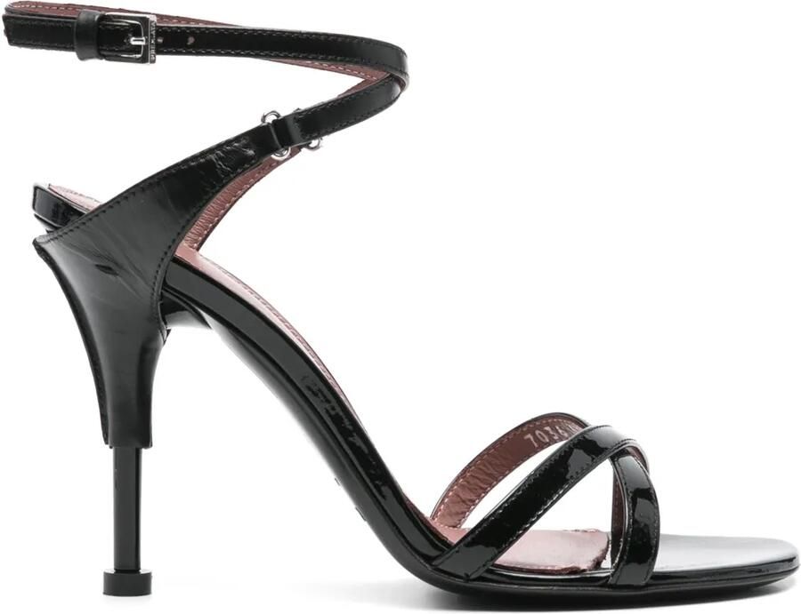 Premiata Lakleren sandalen Zwart