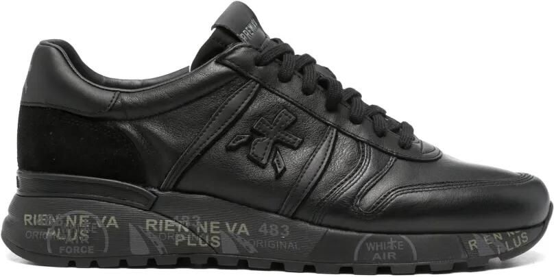 Premiata Lander sneakers met logopatch Zwart