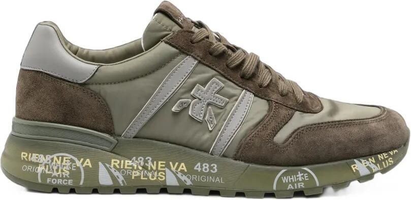 Premiata Lander sneakers met vlakken Groen