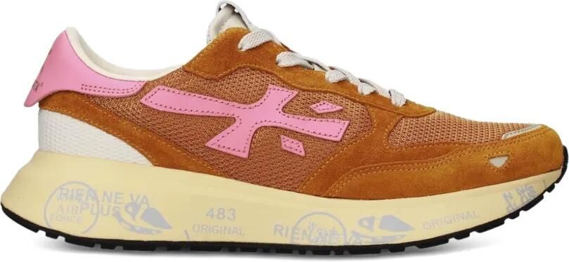 Premiata Lauryn 8180 sneakers met vlakken Bruin