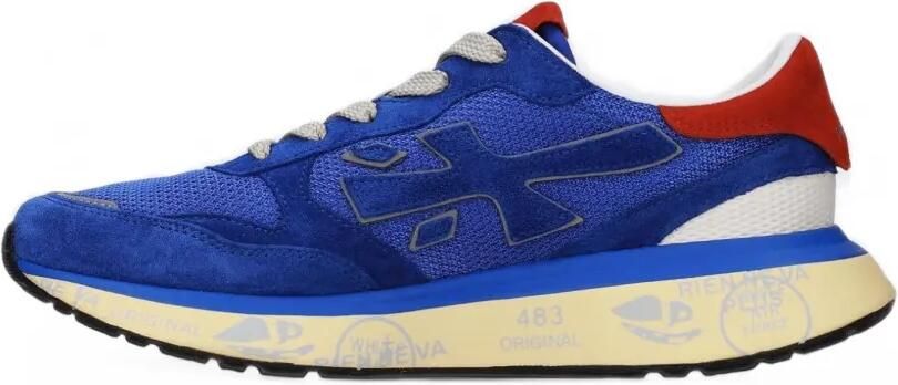 Premiata Lauryn 8181 logo-patch sneakers Blauw - Foto 5